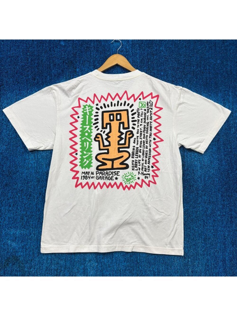 Keith Haring Paradise Garage Pop-Up Shop NYC to Tokyo Tee L
